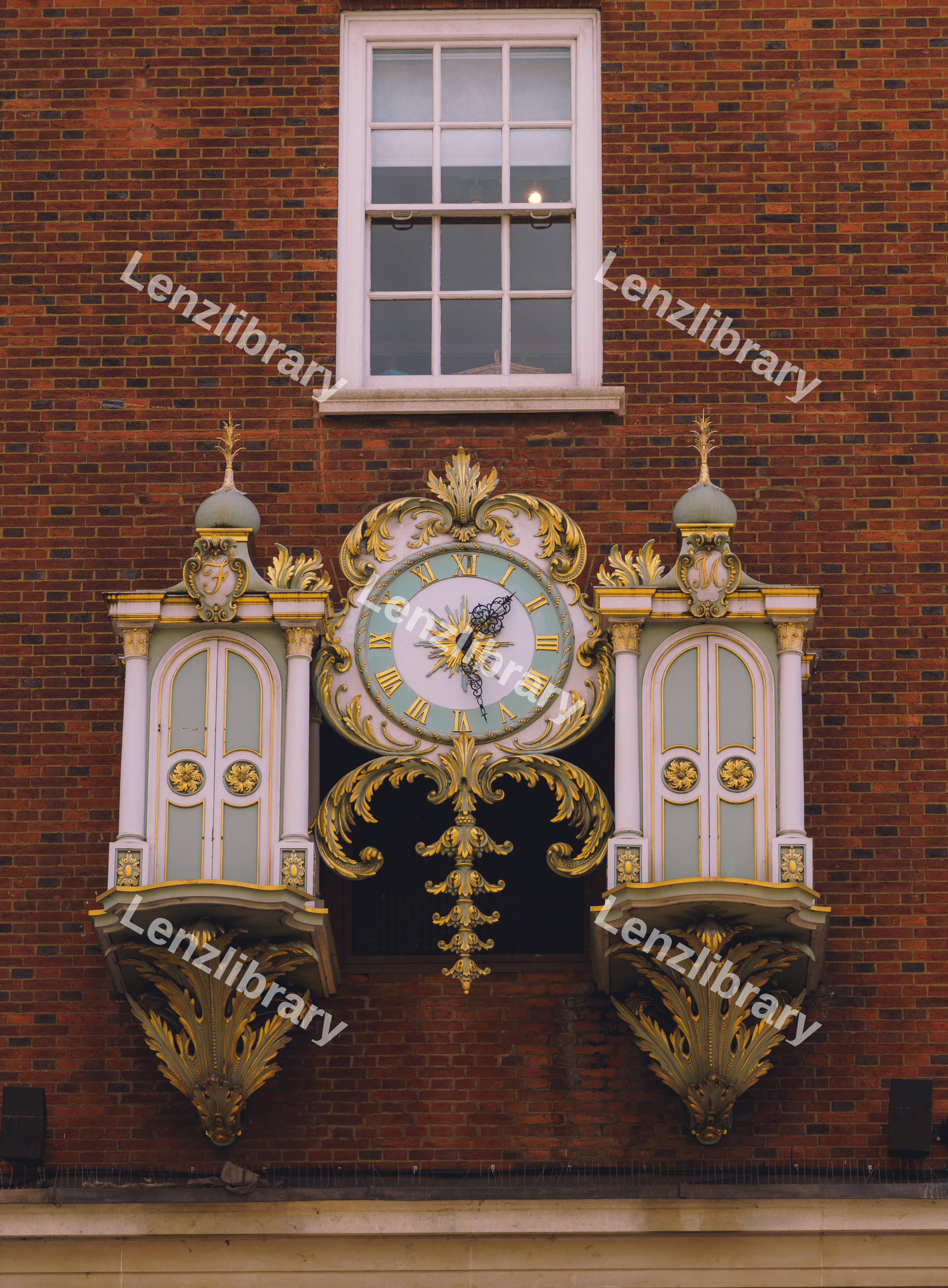 Gold and Green Clock